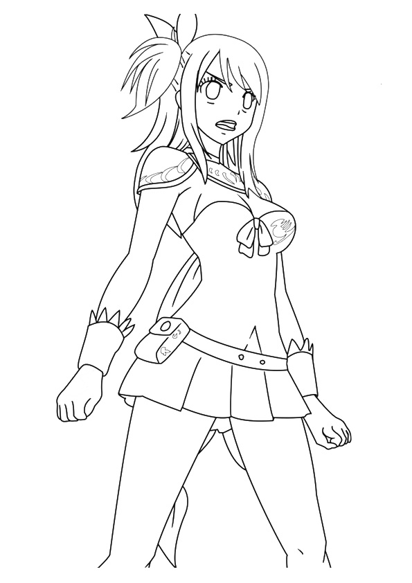 Plansa de colorat cu Anime 97 106